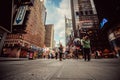 Busy street in Manhattan, New York City Royalty Free Stock Photo