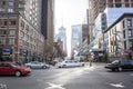 Busy street in Manhattan Royalty Free Stock Photo