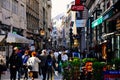 The busy streets in Budapest, Hungary.