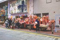 the Busy streets in Causeway Bay, Hong Kong, Feb 9 2024 Royalty Free Stock Photo