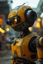 High-Tech Street Style: A Closeup Portrait of Bumblebee, the Rob