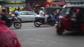 Busy streets of Colombo with People