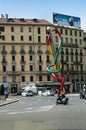 The busy Streets of Milan in Italy.