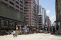 Busy streets in modern city Hongkong China