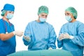 Busy surgeons working Royalty Free Stock Photo