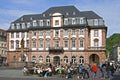 Busy terrace for the old city hall in Heidelberg