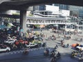 Busy time in the city Bangkok