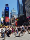 Busy Times Square in New York city