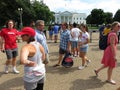 Busy Tourists at the White House