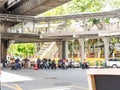 Busy traffic car in city Bangkok,Thailand Morning rush hour Royalty Free Stock Photo