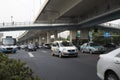 Busy traffic in Shanghai city