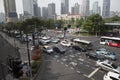 Busy traffic in Shanghai city