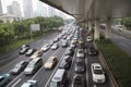 Busy traffic in Shanghai