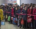 Busy Train Station