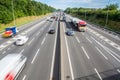 Busy UK Motorway Royalty Free Stock Photo