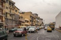 Busy wide street, Quito, Ecuador