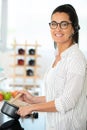 busy woman working in kitchen Royalty Free Stock Photo