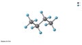 Butane C4H10 Molecular Structure Diagram