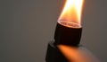 Butane lighter flame close up, fire source, ignition tool, and heat element Generative AI