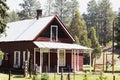 Cassidy and Sundance Kid House nat seen from Durango and Silverton Narrow Gauge Railroad, Colorado, USA Royalty Free Stock Photo