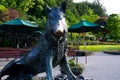 Butchart boar The famous gardens of Butchert on Victoria Island. Canada. The Butchart Gardens Royalty Free Stock Photo