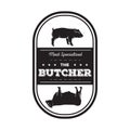 butcher label. Vector illustration decorative design
