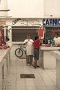 Butcher in the Mercado Ignacio Manuel Altamirano, Chetumal, Mexico