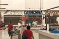 Butcher in the Mercado Ignacio Manuel Altamirano, Chetumal, Mexico