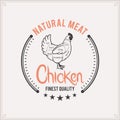 Butcher Shop Label Template, Chicken Cuts Diagram