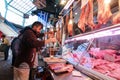 Butcher shop at Vlali Market in Thessalonik