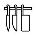 Butcher thin line vector icon Royalty Free Stock Photo