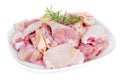 Butchered chicken Royalty Free Stock Photo