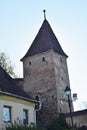 The Butchers` Tower, Turnul Macelarilor, historical tower in the medieval citadel of Sighisoara.