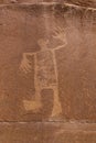 Butler Wash Wolfman Petroglyph Royalty Free Stock Photo