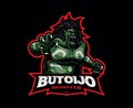 Buto ijo mascot logo design