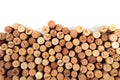 Butt ends of wine corks with white space for your own text - image Royalty Free Stock Photo