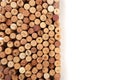 Butt ends of wine corks with white space for your own text - image Royalty Free Stock Photo