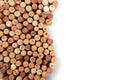 Butt ends of wine corks with white space for your own text - image Royalty Free Stock Photo