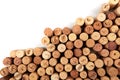 Butt ends of wine corks with white space for your own text - image Royalty Free Stock Photo