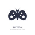 buttefly icon on white background. Simple element illustration from Animals concept