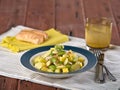 Butter bean and lima bean salad, Palares Guisados, a typical dish from Peru