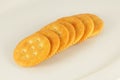 Butter biscuit in the plate Royalty Free Stock Photo