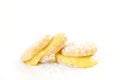 Butter biscuits with lemon curd Royalty Free Stock Photo