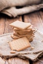 Butter Biscuits on wood Royalty Free Stock Photo