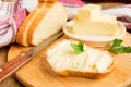 Butter and bread Royalty Free Stock Photo