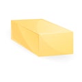 Butter brick icon, cartoon style