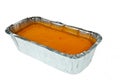 Butter cake topping with jelly orange Royalty Free Stock Photo