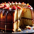 Butter Cake , traditional popular sweet dessert cake