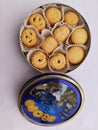 Butter cookies in box