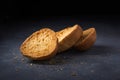 Butter cookies, textured crisp cookies of sri lanka, biscuits shot in dark background